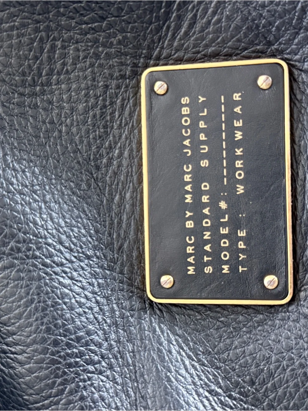 Marc Jacobs structured leather